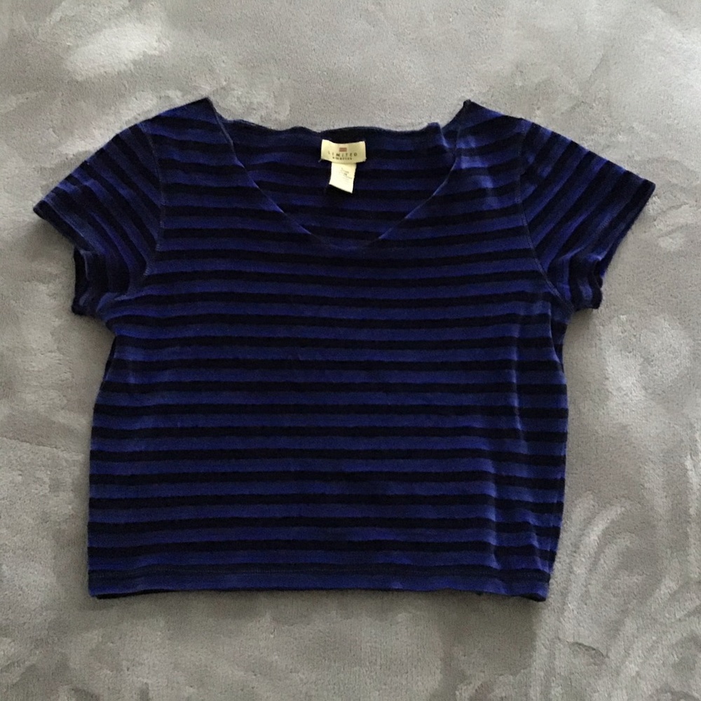 Cropped striped shirt